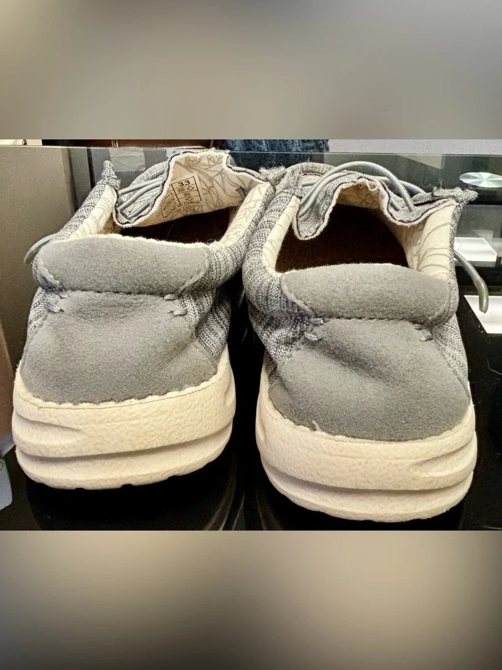 Boys Gray Slip-On Canvas Shoes